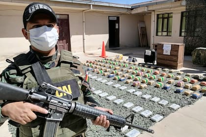 10/03/2024 Incautación de droga en Bolivia en una imagen de archivo SOCIEDAD SUDAMÉRICA BOLIVIA FUERZA ESPECIAL DE LUCHA CONTRA EL NARCOTRÁFICO