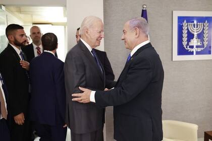 14/07/2022 El presidente de Estados Unidos, Joe Biden, y el líder de la oposición de Israel, el ex primer ministro Benjamin Netanyahu POLITICA TWITTER/NETANYAHU