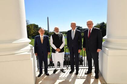24-09-2021 El primer ministro de Japón, Yoshidide Suda, el primer ministro de India, Narendra Modi, el presidente de EEUU, Joe Biden, y el primer ministro de Australia, Scott Morrison. POLITICA TWITTER NARENDRA MODI