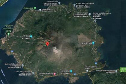 24/07/2022 Volcán Sakurajima POLITICA ASIA JAPÓN INTERNACIONAL GOOGLE MAPS