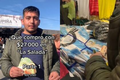 Aaron Alderetes es un emprendedor que mostró lo que consiguió con 100 dólares en La Salada y se volvió viral en TikTok