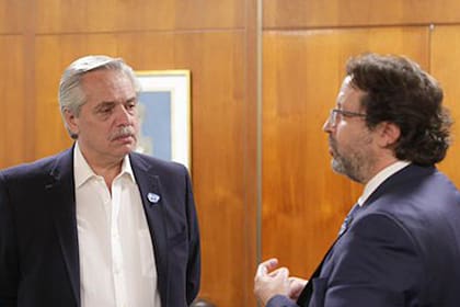Alberto Fernández y Marco Lavagna, titular del Indec