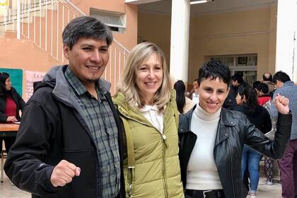 Alejandro Vilca, candidato a gobernador de Jujuy, acompañado por Myriam Bregman