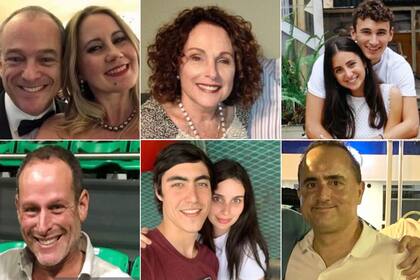 Algunos de los desaparecidos; las fotos fueron publicadas por los familiares y amigos