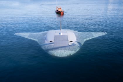 Así es el primer prototipo de Manta Ray, un dron submarino del Departamento de Defensa de EE.UU., que Northrop Grumman probó con éxito este mes