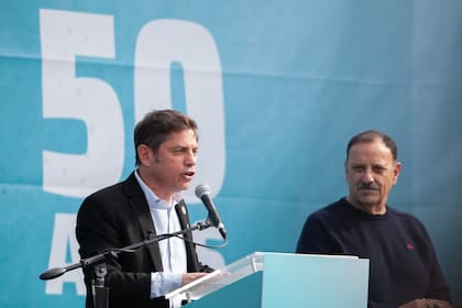 Axel Kicillof fue el orador central del acto por el 50° aniversario de la muerte de Perón; lo acompañó el gobernador de La Rioja, Ricardo Quintela