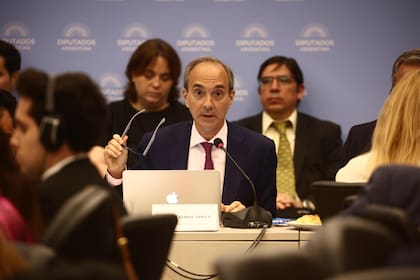 Carlos Torrendell, secretario de Educación, cuando fue a Diputados a defender la primera versión de la ley ómnibus