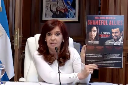 Cristina Fernández de Kirchner, cuando declaró en la causa por el Pacto con Irán