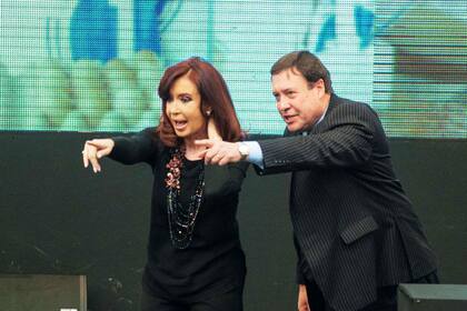 Cristina Kirchner, presidenta del Senado, y Alberto Weretilneck, senador por Rio Negro