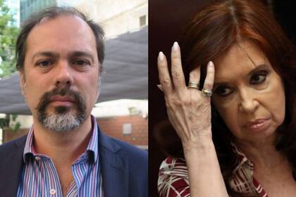 El camarista y exabogado de Cristina Fernández de Kirchner, Roberto Boico, junto a la vicepresidenta.
