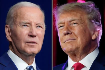 El debate entre Joe Biden y Donald Trump comienza hoy a las 21 hs de la costa este de EE.UU. (AP Foto, Archivo)