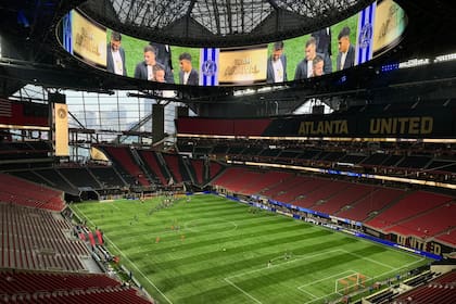 El estadio Mercedes Benz de Atlanta, donde se presentará la selección Argentina, en su debut en la Copa América 2024, frente a Canadá