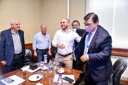 El ministro de economía, Martín Guzmán, reunido con la CGT