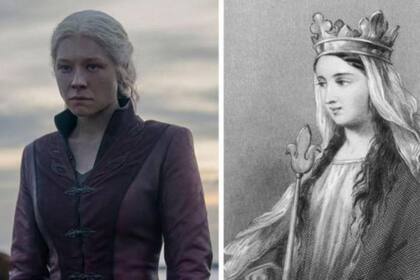 El personaje de Rhaenyra Targaryen (interpretada por Emma D'Arcy) se inspiró en la historia de la emperatriz Matilde del siglo XII.