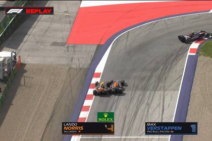El toque entre Max Verstappen y Lando Norris en el último tramo del GP de Austria; George Russell sacó provecho y le dio el triunfo a Mercedes