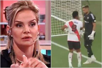 Eliana Guercio reaccionó al cruce entre Miguel Borja y Sergio Romero