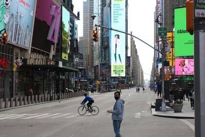 Las calles vacías en Manhattan