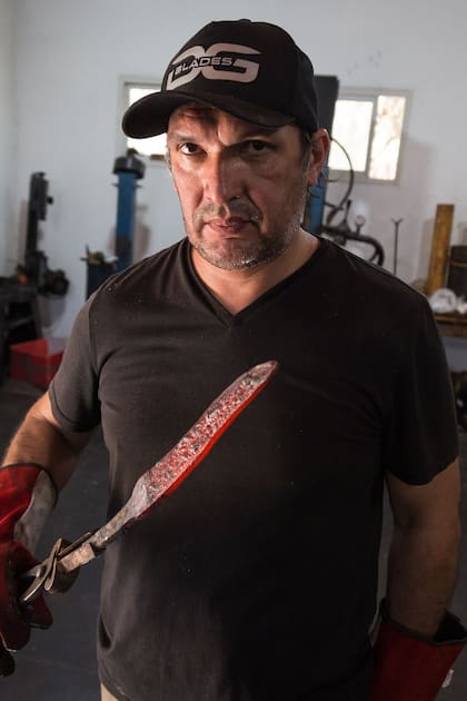 Facundo tiene su taller en la localidad de Merlo, en San Luis, donde vive hace veinte años.
