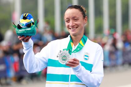 Florencia Borelli logró la medalla de plata para la delegación argentina en la maratón femenina