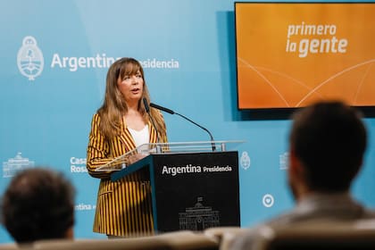 Gabriela Cerruti, portavoz presidencial.