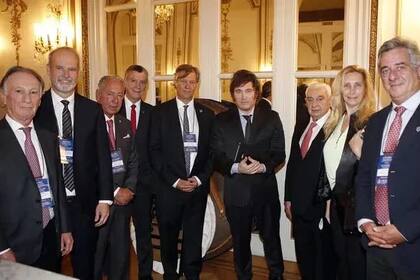 Javier Milei con empresarios del G6