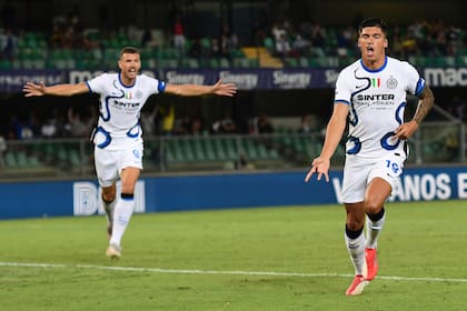 Joaquín Correa tuvo una presentación inmejorable: dos goles en apenas 20 minutos en la cancha, para el 3-1 a Hellas Verona; el tucumano competirá por un puesto con el bosnio Edin Džeko.