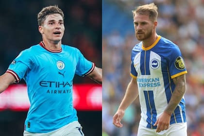 Julián Álvarez y Alexis Mac Allister, presente y futuro de la selección argentina, se cruzan en Premier League este sábado