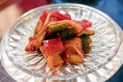 Kimchi de pepino, uno de los atractivos del festival gastronómico