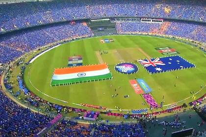 La final de la Copa del Mundo de Cricket entre India y Australia, con 132.000 personas