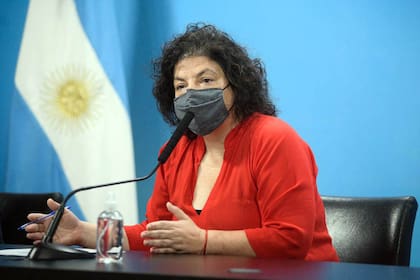 La ministra de salud, Carla Vizzotti