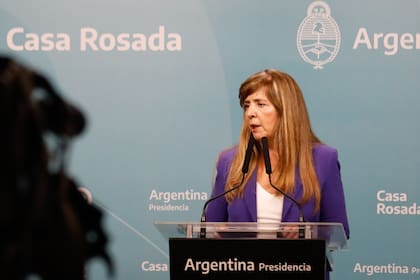 La portavoz del gobierno, Gabriela Cerruti