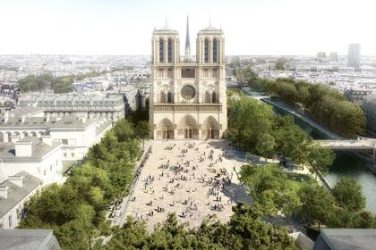 La reconstrucción de la catedral de Notre-Dame de París tendrá un nuevo parque