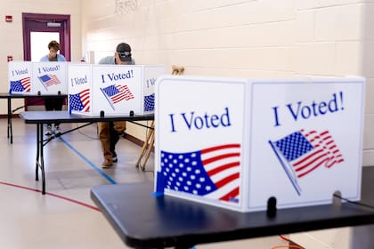 Los electores latinos representarán casi el 15% de los votantes en estas elecciones 2024 de EE.UU. (AP Foto/Andrew Harnik)