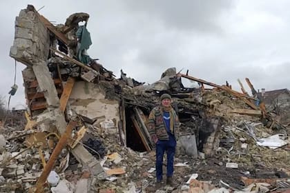 Los intensos bombardeos diarios dejaron sin hogar a muchos de los residentes de Zhitómir