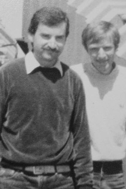 Luis Torelli (izquierda) y Antonio Shugt, en 1982