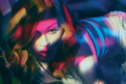 Madonna en el shooting de su disco Confessions on a Dance Floor, una de las 12 entregas de la colección de vinilos electro dance