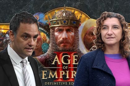 Manuel Adorni y Vanina Biasi se desafiaron a una partida de Age of Empires II