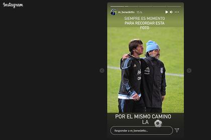Marcelo Benedetto publicó una de sus fotos favoritas de Diego Maradona y Lionel Messi