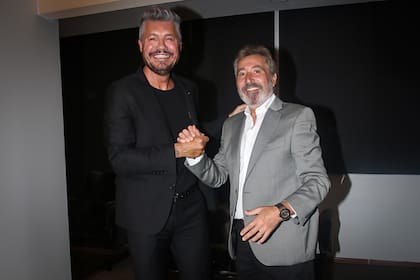 Marcelo Tinelli y Daniel Vila, un año atrás; de buen vínculo, ambos empresarios hablaron por la supuesta defraudación de San Lorenzo a Independiente Rivadavia
