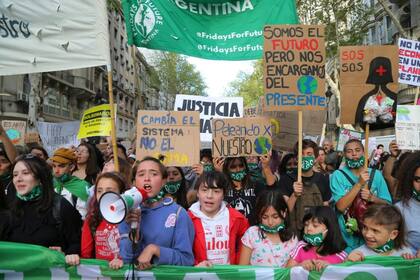Marcha por el cambio climático en Buenos Aires