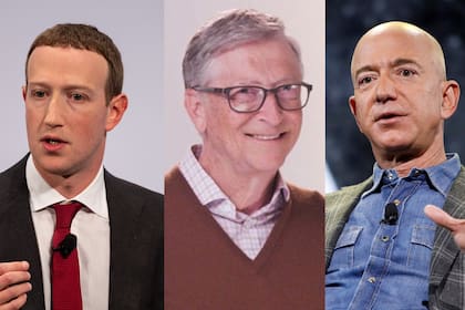Mark Zuckerber, Bill Gates y Jeff Bezos están dentro de los magnates con una fortuna superior al Tesoro de EE.UU. en la actualidad