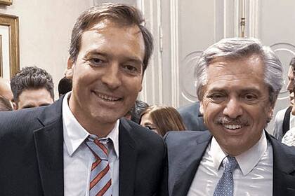 Martín Soria y Alberto Fernández; el diputado rionegrino asume en el Ministerio de Justicia con el objetivo declarado de "desmontar el lawfare"