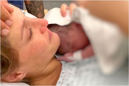 Micaela Viciconte compartió un emocionante video del nacimiento de su hijo Luca