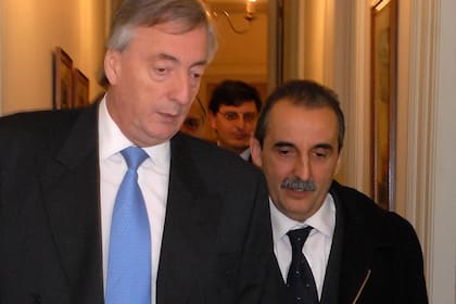 Néstor Kirchner y Guillermo Moreno en 2007