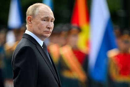 Putin participó de una ceremonia hoy en la Plaza Roja