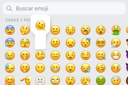 Qué significa el emoji de la cara derretida en WhatsApp