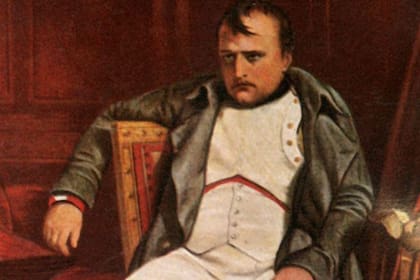 Retrato del emperador francés Napoleón Bonaparte, pintado en 1840.