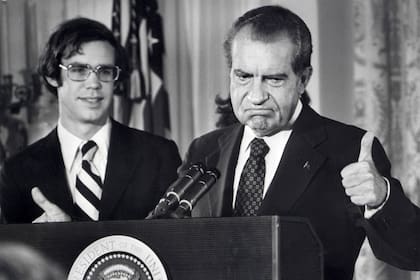 Richard Nixon, presidente de Estados Unidos entre 1969 y 1974, llevó adelante una estrategia para frenar la inflación en su país pero falló y casi desata una guerra comercial con sus socios (Photo by CONSOLIDATED NEWS PICTURES / AFP)
