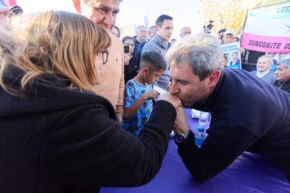 Sergio Uñac, el jueves, en el cierre de campaña en el departamento de Chimbas