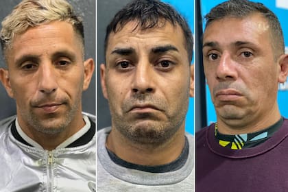 Calo, Raventos y Cejas, los tres delincuentes detenidos por un robo en Don Torcuato que se habían fugado de la cárcel de Batán.